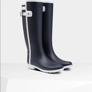 HUNTER Refined Slim Fit Contrast Tall Rain Boots